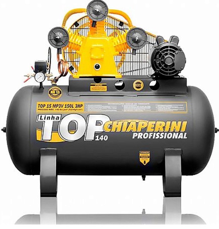 Compressor Top 15 MP3V 150 Litros Motor 3Hp Monofásico - SeuPosto