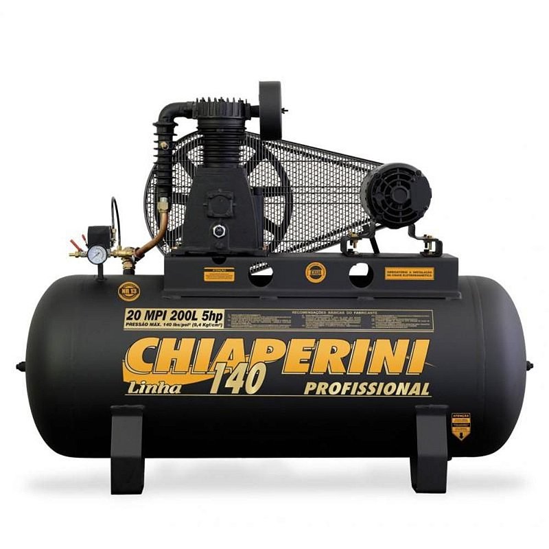 Compressor de Ar Industrial 20 Pés Capacidade 200 Litros - Trifasico ...