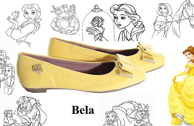 sapatilha da bela ea fera