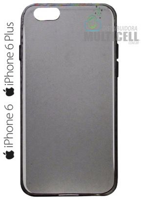 CAPA SILICONE TPU SUPER FINA CASCA DE OVO FUME APPLE IPHONE 6 6S PLUS 5.5\