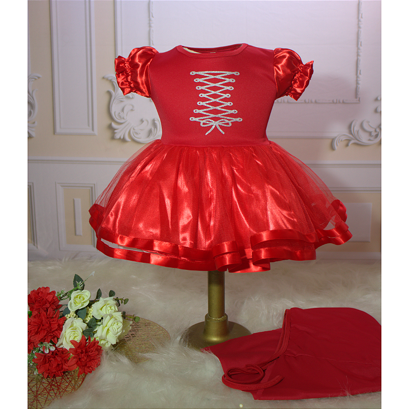 VESTIDO CHAPEUZINHO VERMELHO Vov Caprichosa Kids