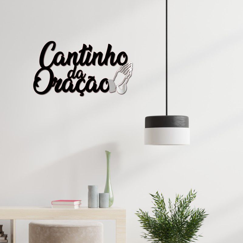 Quadro Com Escrita Cantinho Da Oração Brpf Decor