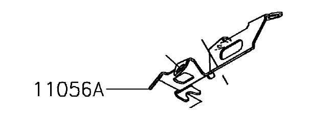 SUPORTE FIXAÇÃO BOLHA KAWASAKI Z300 - 11056-2104 - Kawaparts