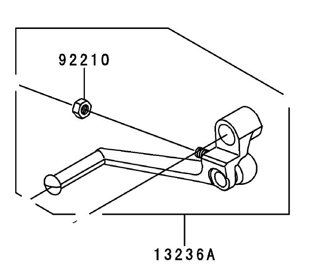 PEDAL CAMBIO - 13236-0122 - Kawaparts