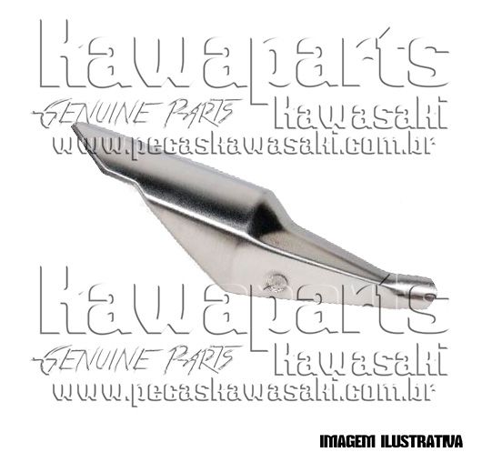 TAMPA INOX SUPERIOR (PROTETOR) ESCAPAMENTO KAWASAKI Z300 / NINJA