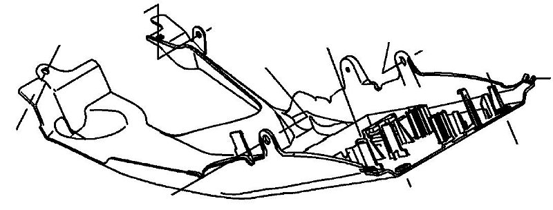 PARALAMA TRASEIRO INTERNO NINJA ZX-10R - 35023-0345 - Kawaparts