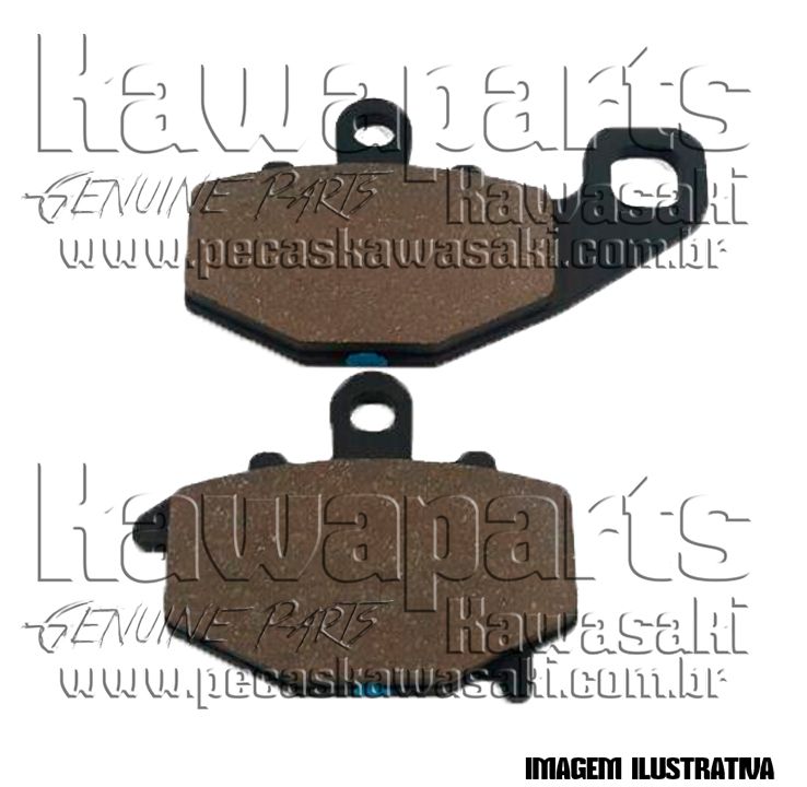 PASTILHA FREIO TRASEIRA NINJA ZX-6R - 43082-0068 - Kawaparts
