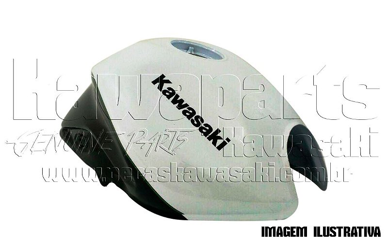 TANQUE COMBUSTIVEL BRANCO/PRETO Z750 2010 - 51086-5286-28F - Kawaparts