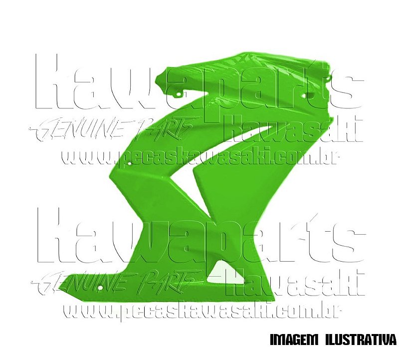 CARENAGEM LATERAL DIREITA VERDE - 55028-0272-777 - Kawaparts