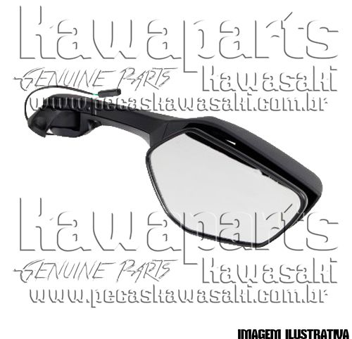 ESPELHO RETROVISOR DIREITO NINJA ZX-10R / 2011 a 2015 - 56001-0289