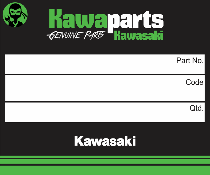 ADESIVO RABETA ZX-6R - 56054-0409 - Kawaparts