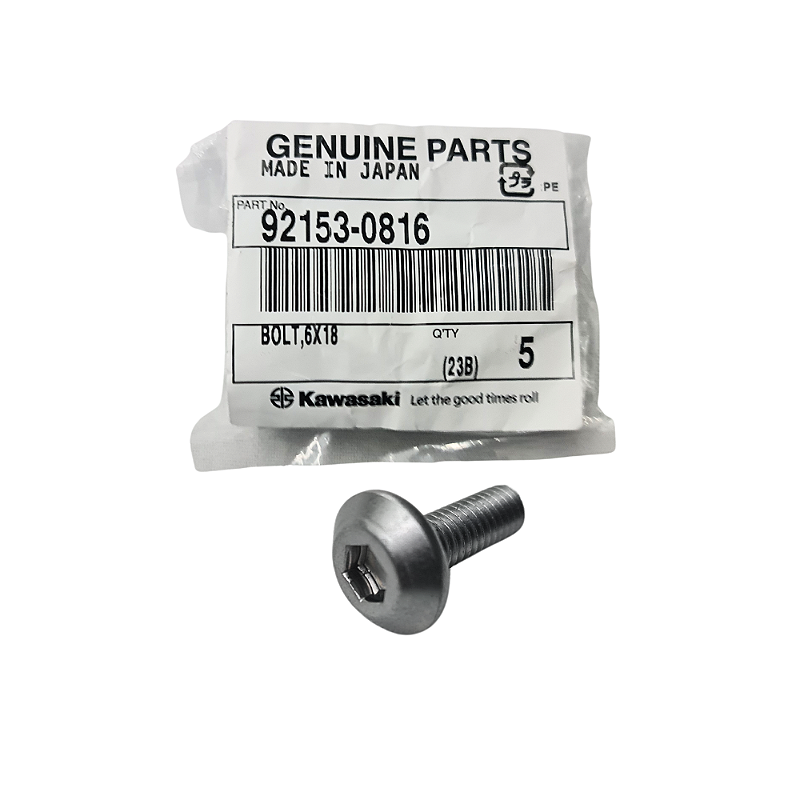 PARAFUSO 6X18 FIXACAO CARENAGEM - 92153-0816 - Kawaparts