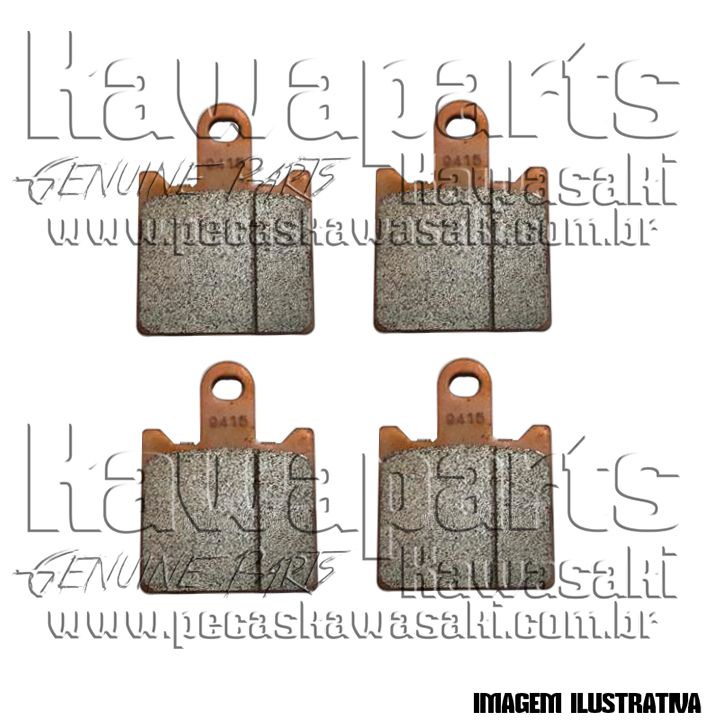 S PASTILHA DE FREIO ZX-6R 2008 - 43082-0072 - Kawaparts