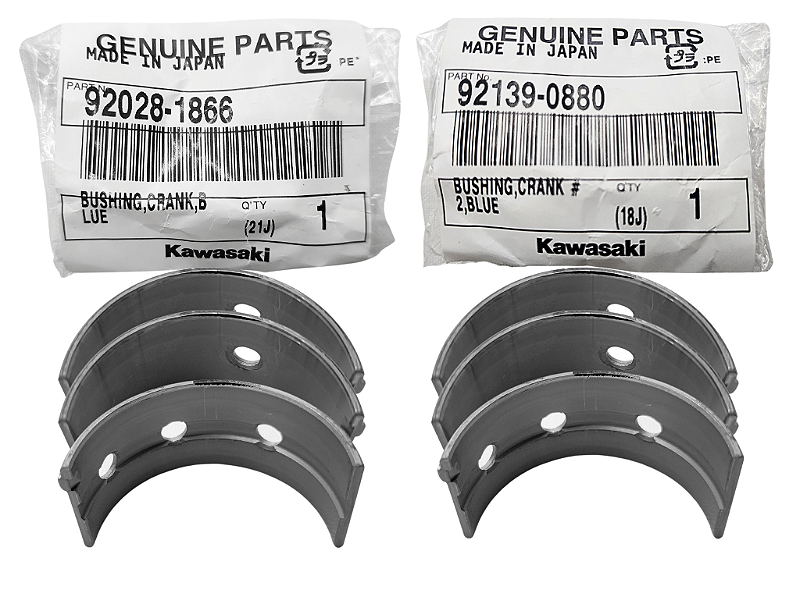 Biiinz② BRONZINA VIRABREQUIM COR AZUL KAWASAKI NINJA 400 / Z400 - Kawaparts