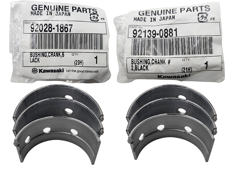 BRONZINA VIRABREQUIM COR PRETA KAWASAKI NINJA 400 / Z400 - Kawaparts