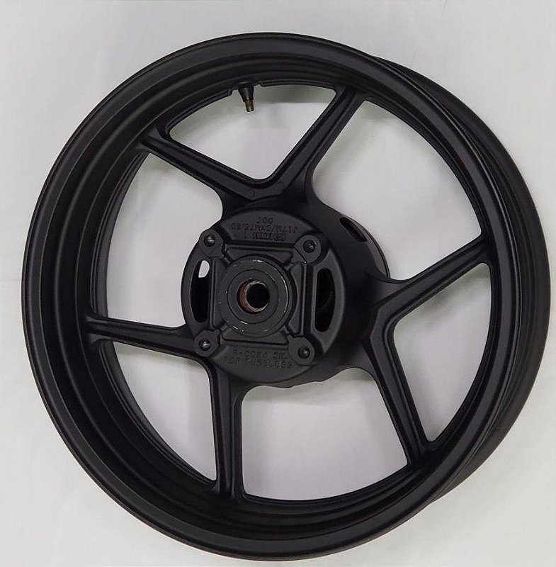 RODA TRASEIRA PRETA FOSCA NINJA ZX-6R - 41073-0614-18F
