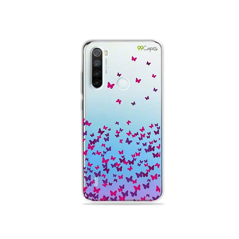 Capa para Xiaomi Redmi Note 8 Borboletas Flutuantes