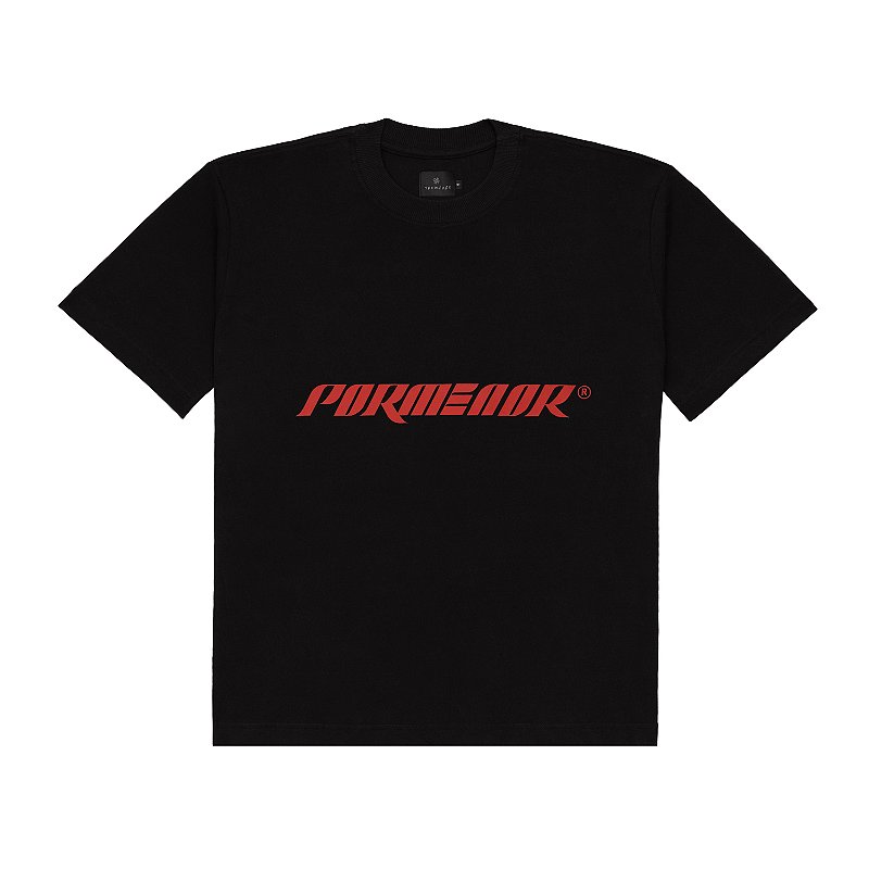 CAMISETA BOXY "PORMENOR - SUP LOCAL" PRETA | FUNDAMENTO