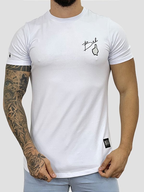 Camiseta Longline Branca Dedo Mini Glow - Buh - Imperium Store | Loja de  roupas multimarcas masculina