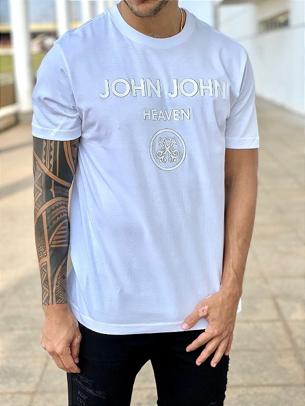 Camiseta John John Masculina Heaven Branca - Branco