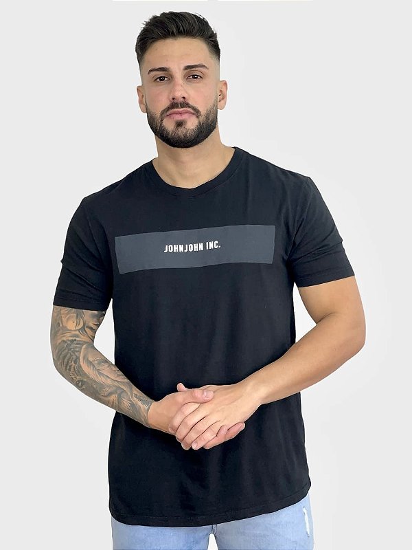 Camiseta Preta Basic JJ - John John - Imperium Store