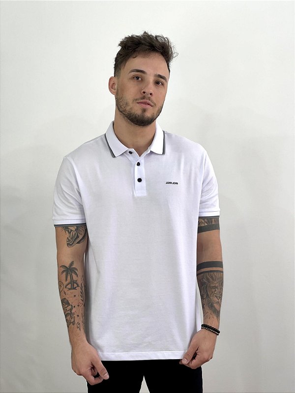 Camiseta John John John Line Masculina Branco - Compre Agora