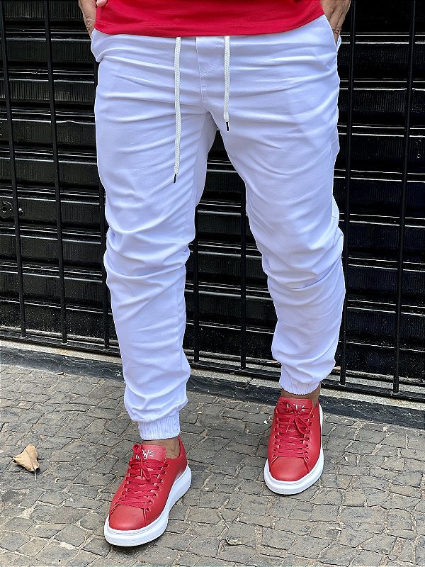 Calça Jogger Masculina Branca Premium* - Imperium Store | Loja de roupas  multimarcas masculina