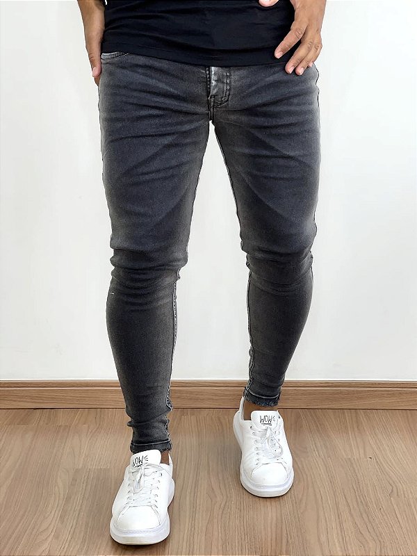 Calça Jeans Skinny Preta Clássica