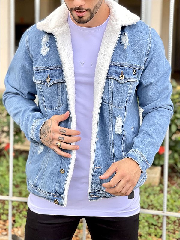 Jaqueta Jeans Masculina Média Com Forro Premium - Imperium Store | Loja de  roupas multimarcas masculina