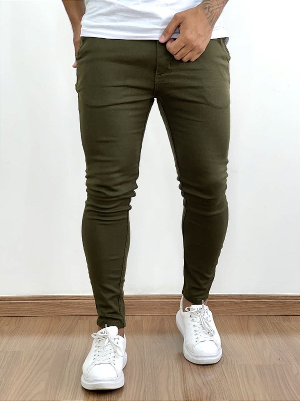 Calça Alfaiataria Masculina Super Skinny Verde Escura - Imperium Store |  Loja de roupas multimarcas masculina