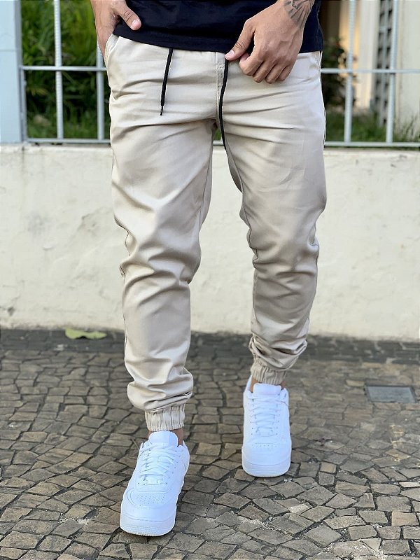 Calça Jogger Masculina Bege Premium Comfort - Imperium Store | Loja de  roupas multimarcas masculina