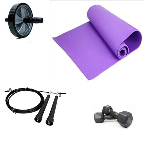 Kit Treino - Tapete Yoga + Rx Corda Pular + Rolo Abd + Halter 3kg Par -  NIVEL BOX - Loja de Equipamentos de Academia, Acessórios e Cross Training