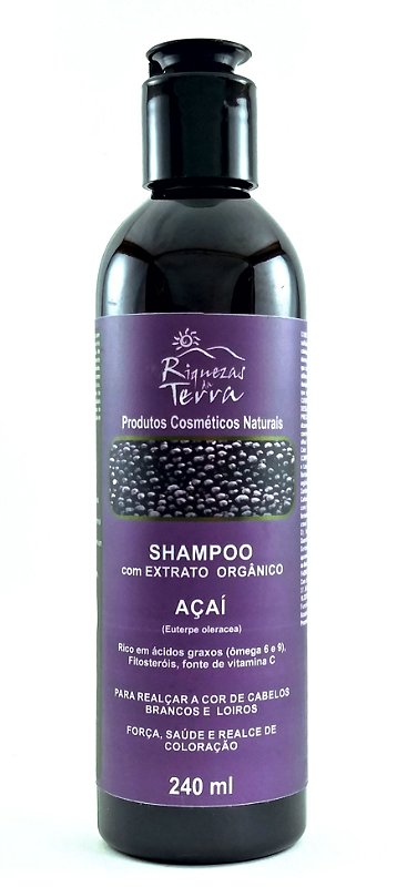 Shampoo Cabelos Escuros - Riquezas da Terra Cosméticos - Com ativos  naturais e/ou orgânicos
