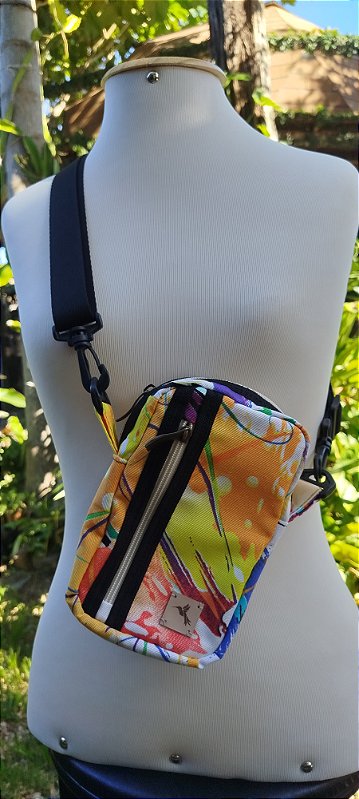 Bolsa transversal colorida