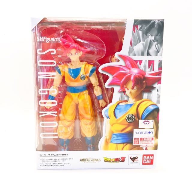 Brinquedo do goku super saiyajin deus Clearance