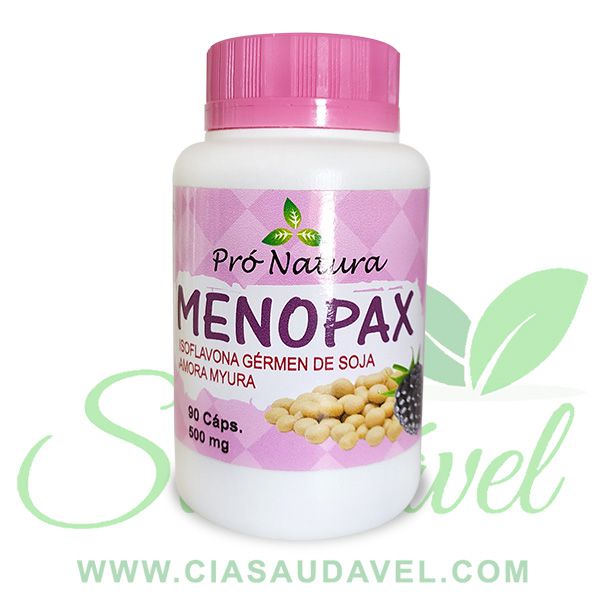 Menopax - Pró natura 90 Cápsulas - Cia Saudável Produtos Naturais