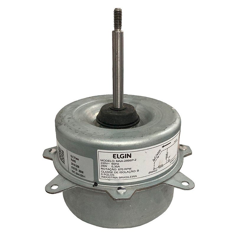 MOTOR VENTILADOR CONDENSADORA ELGIN 9000 BTUS ION AIR - MAA