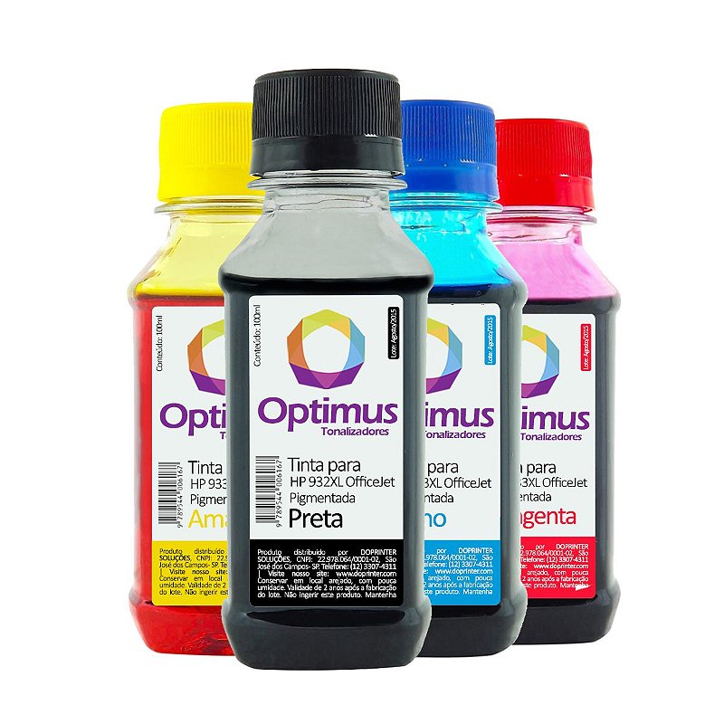 Kit de Tinta HP 7610 HP 932XL OfficeJet Pigmentada Preta