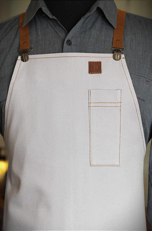 Avental London City Bridge Grey/Caramel® - PK Apron Chef