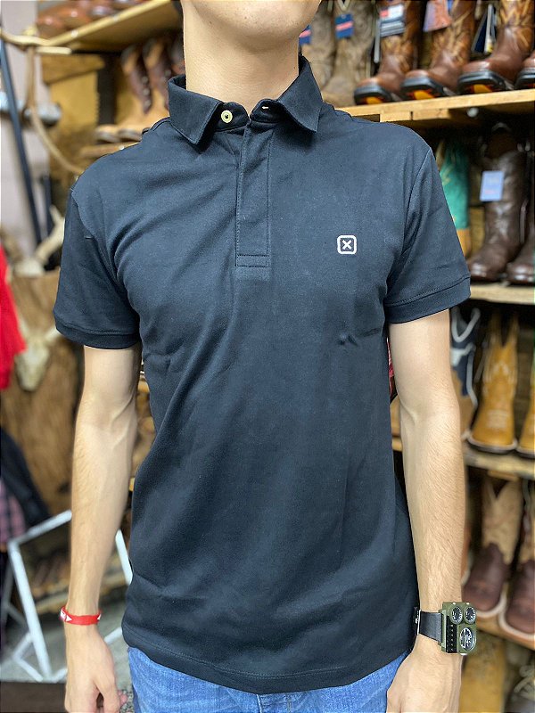 Polo Txc Classic Preta 6574 - Zona Country - Moda Country