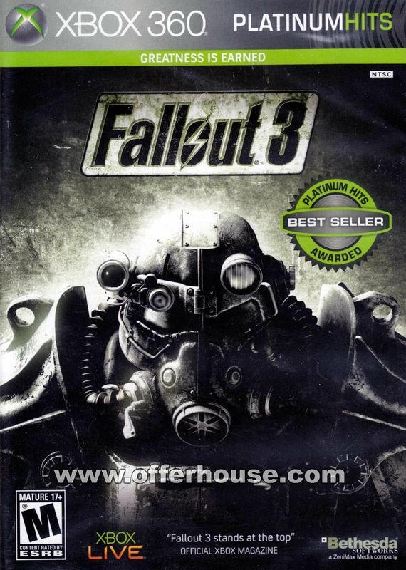 Jogo Fallout 3 Game Of The Year Edition Xbox 360 Física Pal