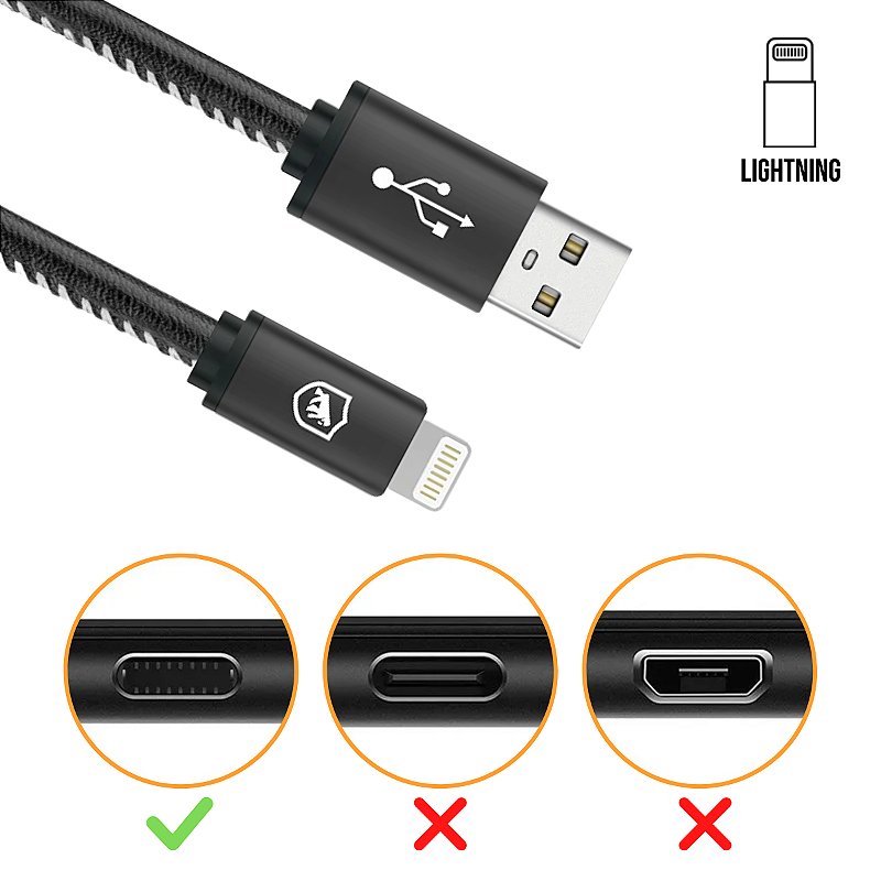 Cabo Dual Shock ( iPhone / iPad ) Lightning - Branco - 2 metros (MFI Homologado) - Gshield - foto 9