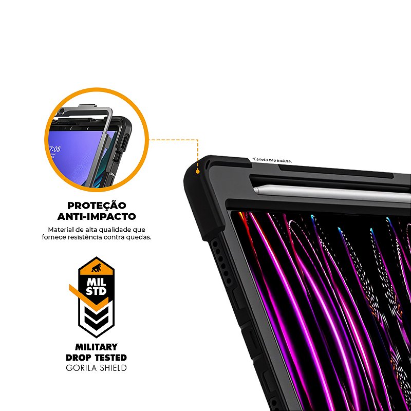 Capa para iPad Air 4 e 5 / iPad Air 2020 (10.9) - Phantom - Gshield