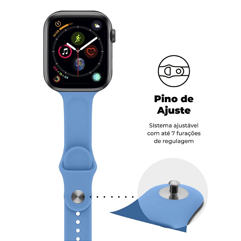 Pulseira para Apple Watch 38 / 40 / 41MM Ultra Fit - Azul - Gshield - foto 3