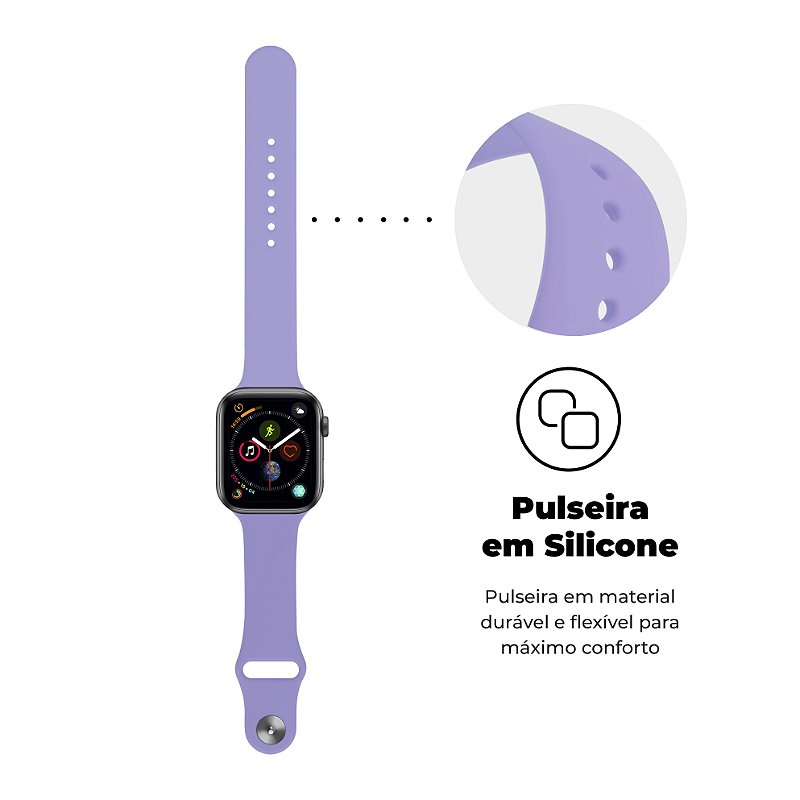 Pulseira para Apple Watch 38 / 40 / 41MM Ultra Fit - Lavanda - Gshield - foto 2