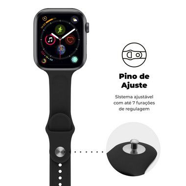 Pulseira para Apple Watch 38 / 40 / 41MM Ultra Fit - Preta - Gshield - foto 3