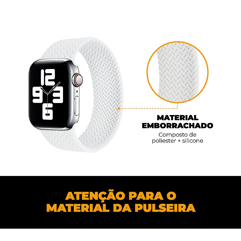 Pulseira para Apple Watch 42 / 44 / 45 / 49MM Armor Loop - Branca - Gshield - foto 2