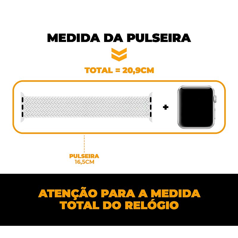 Pulseira para Apple Watch 42 / 44 / 45 / 49MM Armor Loop - Branca - Gshield - foto 3
