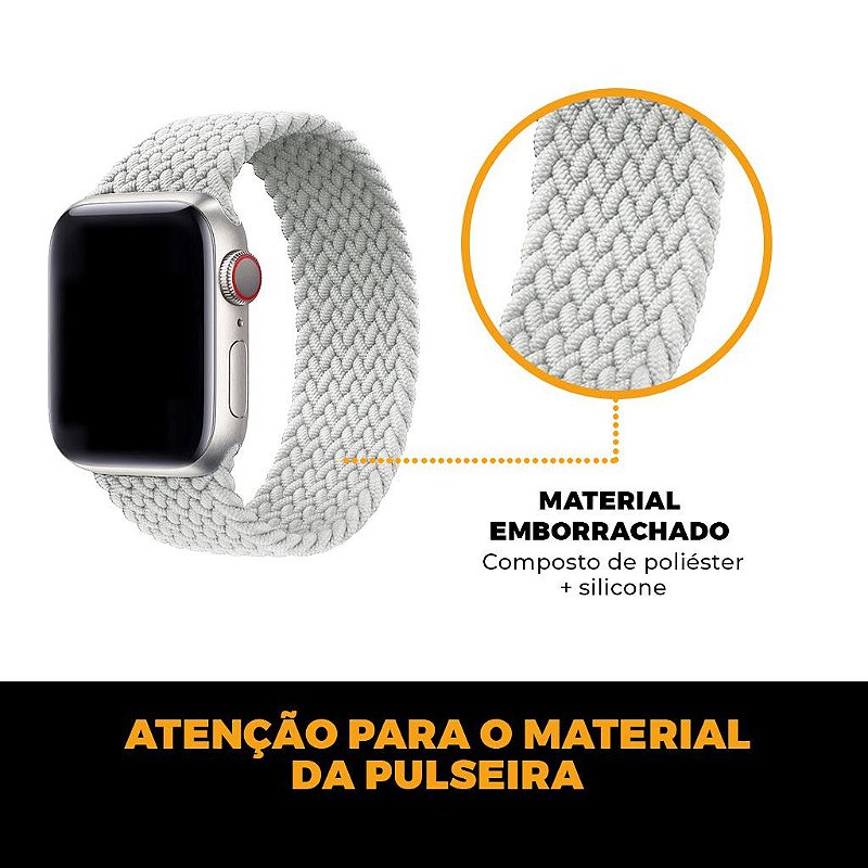 Pulseira para Apple Watch 38 / 40 / 41MM Armor Loop - Branca - Gshield - foto 2