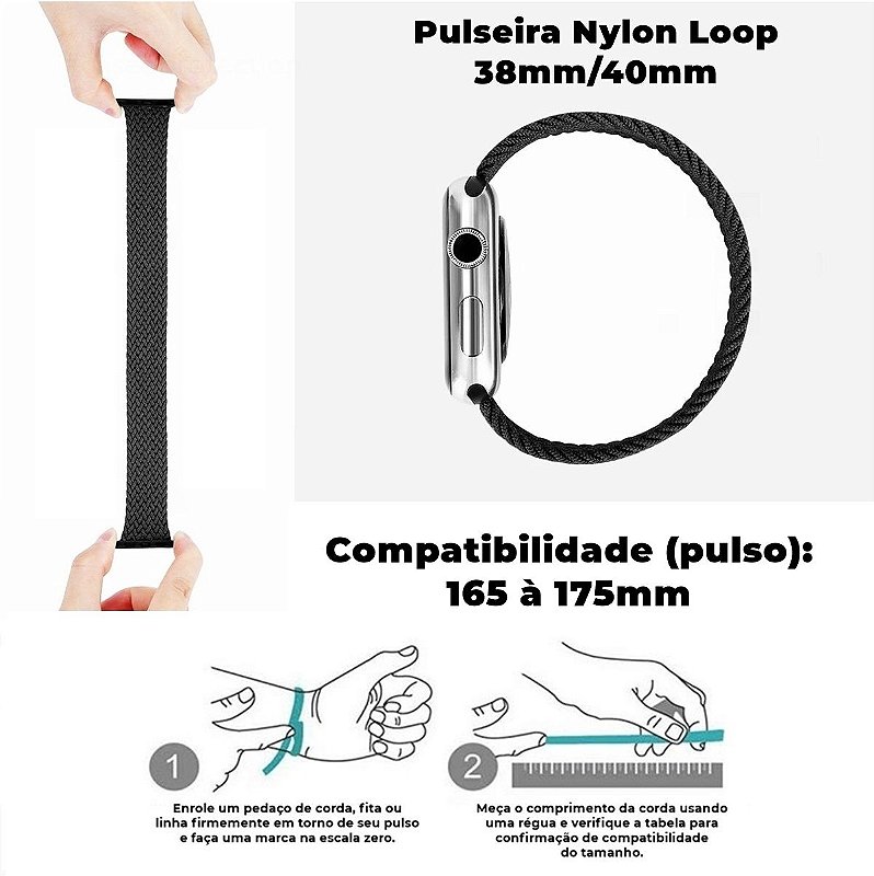 Pulseira para Apple Watch 38 / 40 / 41MM Armor Loop - Branca - Gshield - foto 7